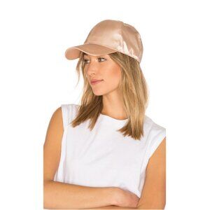 💕MICHAEL STARS💕 Satin Dreams Baseball Cap ~ Gold NWT